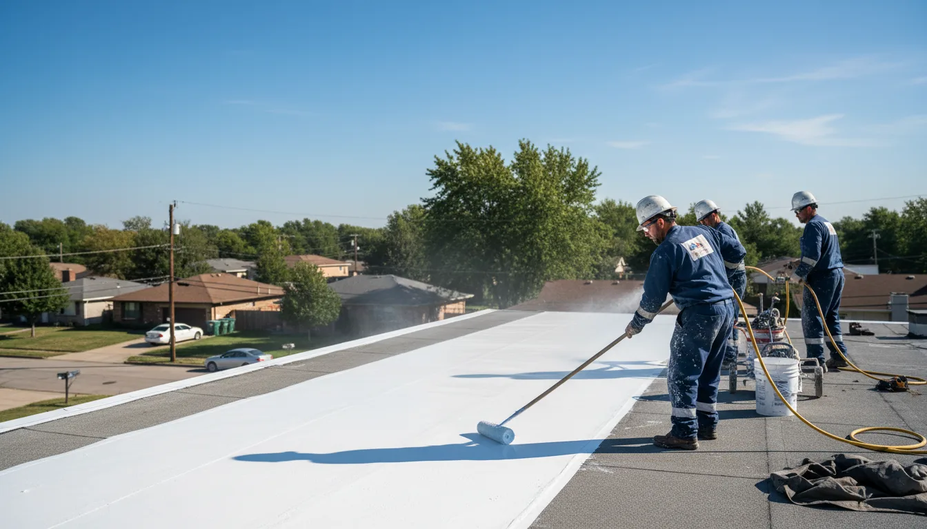 Commercial roof coating in Huson, MT near me